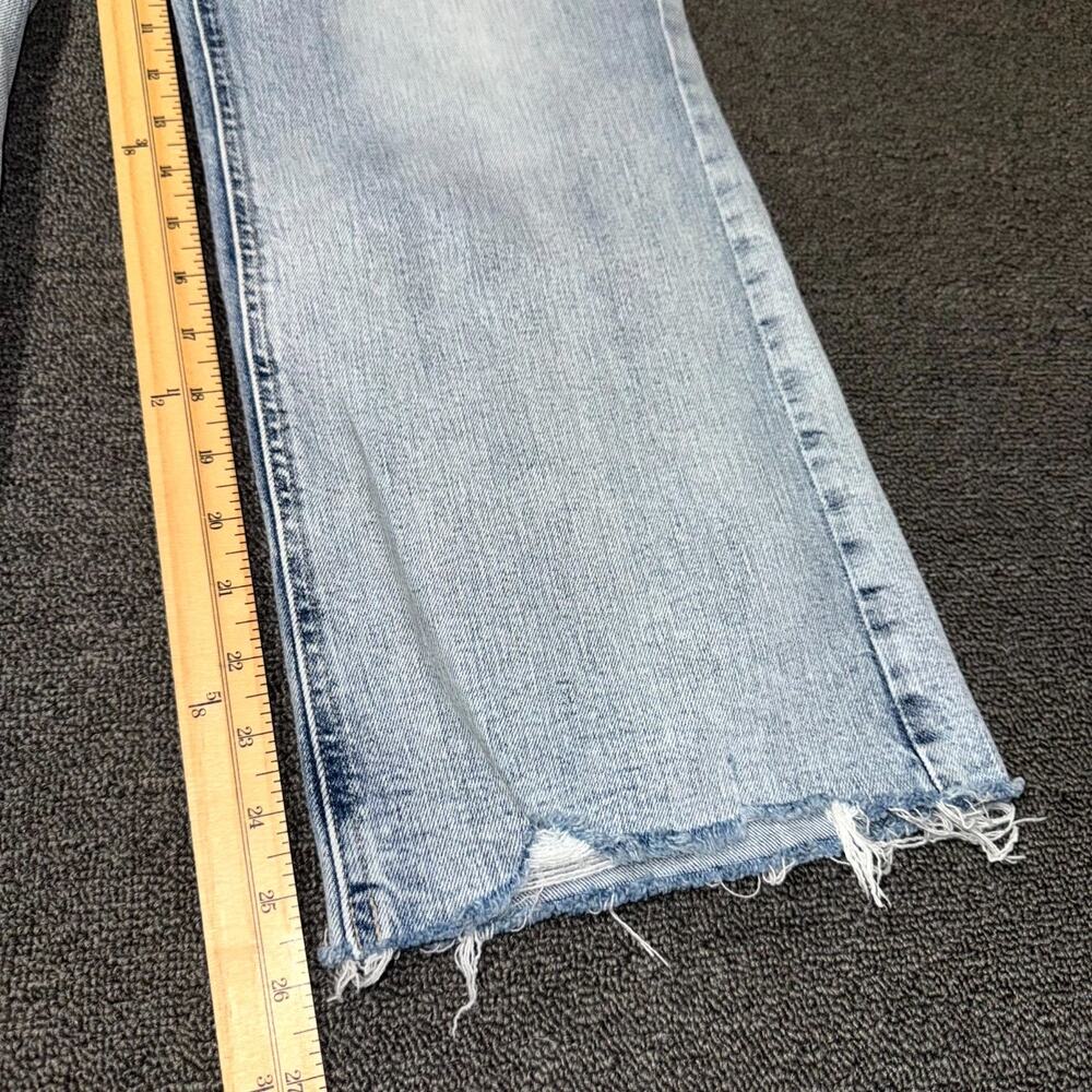 M Jeans By Maurices Kick Boot Ankle Jeans Women 18W Blue Denim High Rise Raw Hem - Picture 5 of 8